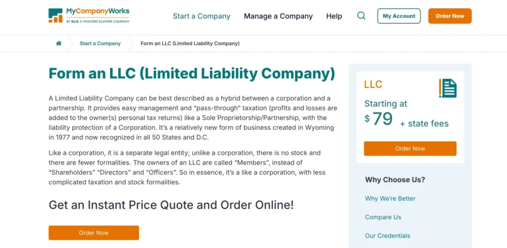 MyCompanyWorks Pricing